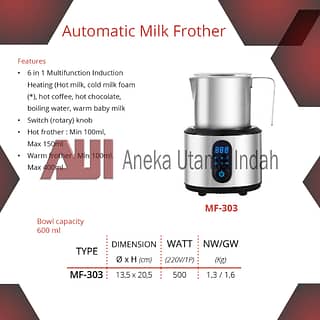 GETRA MF-303 AUTOMATIC MILK FROTHER / MESIN PEMBUAT BUSA SUSU