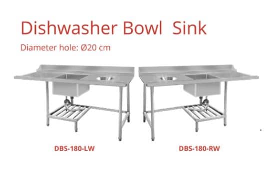 GETRA DBS-180-LW DISWASHER BOWL SINK DIAMETER HOLE 200MM